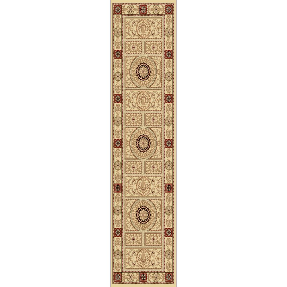 Dynamic Rugs 58021-102 Legacy 2.2 Ft. X 7.7 Ft. Finished Runner Rug in Ivory